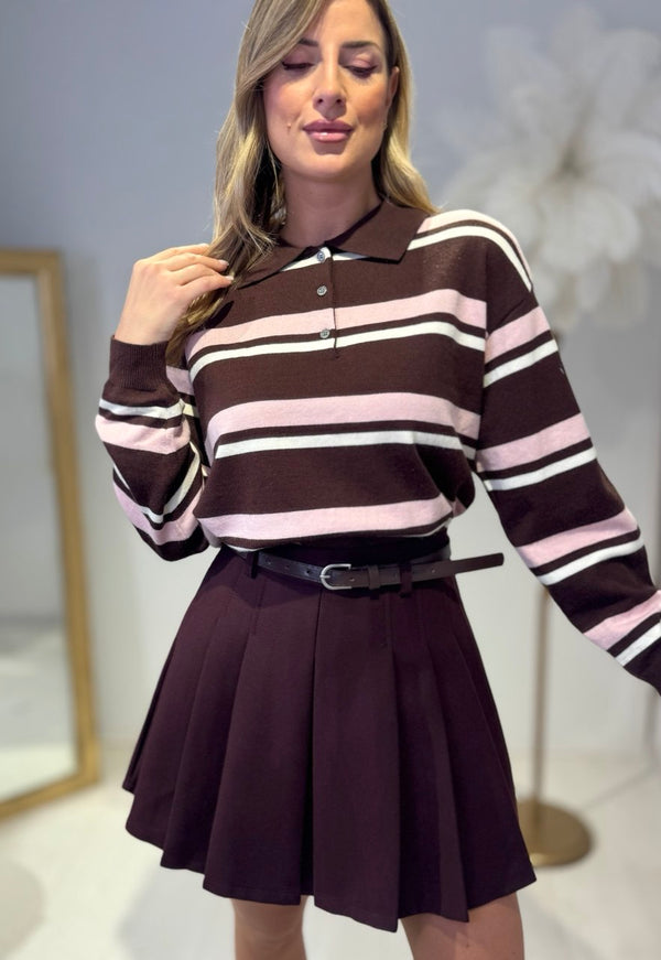 Maglioncino College brown