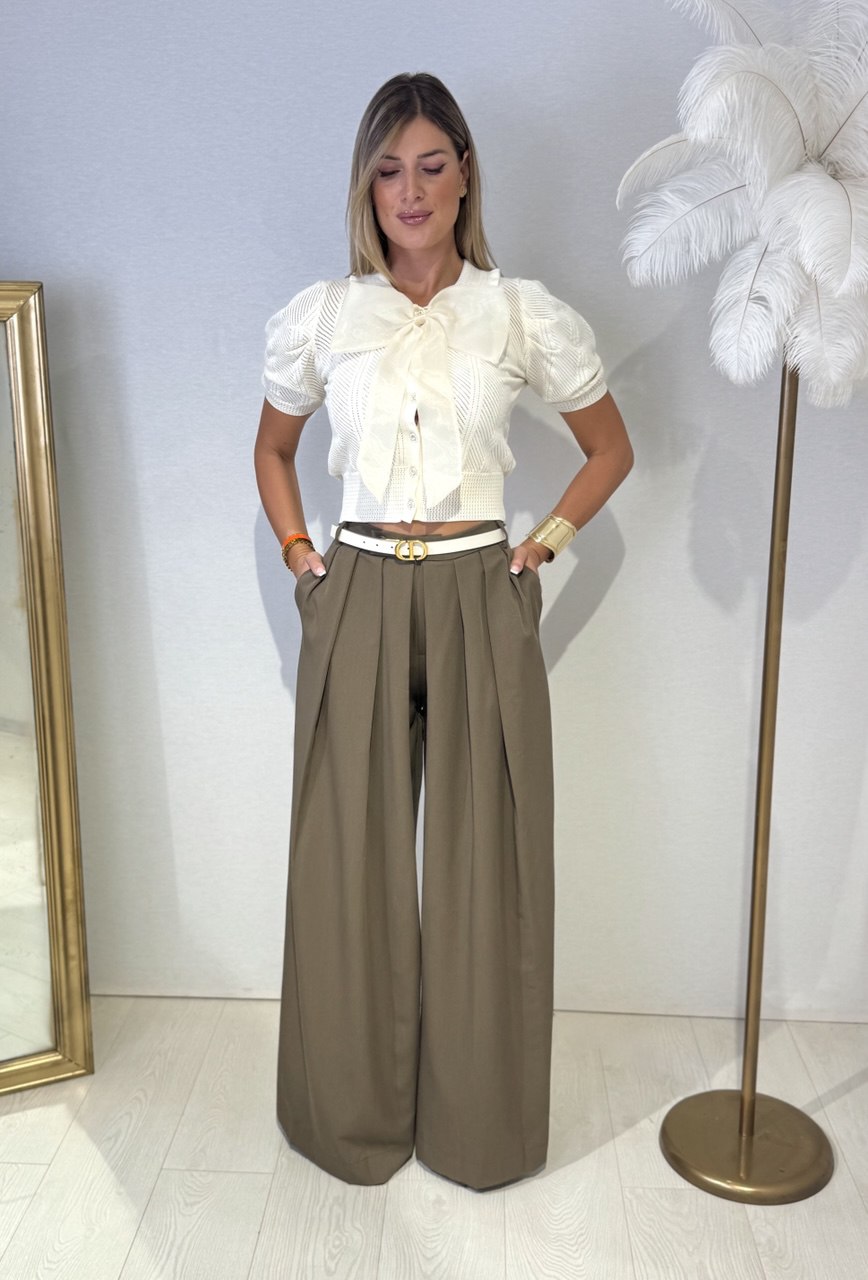 Pantalone Taupe Flow