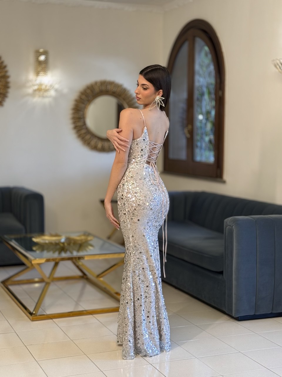 Abito Dress London Silver